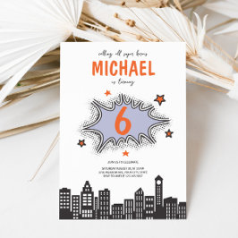 Comic buchen Superhelden jeden Geburtstag Einladung