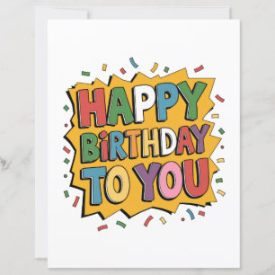 Comic Burst Alles Gute zum Geburtstag