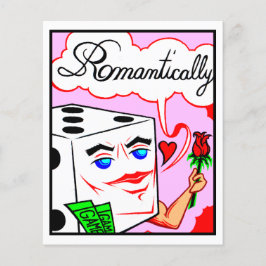 Comic Card #2084 Lucky Dice Art Print