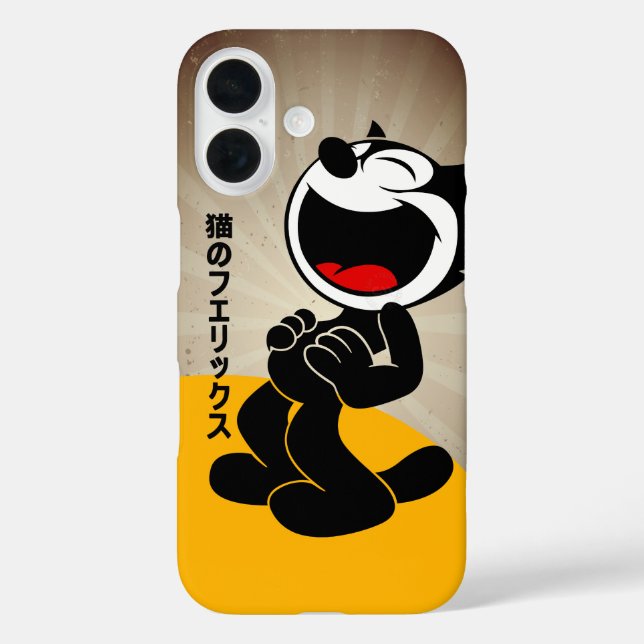 Comic Cartoon Cat | iPhone 16 Hülle (Rückseite)