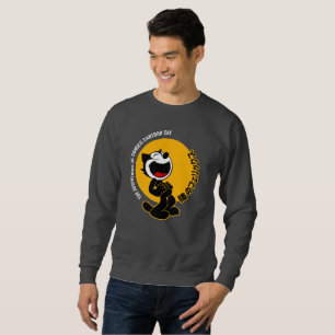 Comic Cartoon Cat Männer Sweatshirt