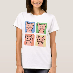 Comic-Clip-Art-Schweine sind auch Menschen! Piggy T-Shirt