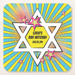 Comic Comic Buch Bar Mitzvah Star von David Rechteckiger Pappuntersetzer