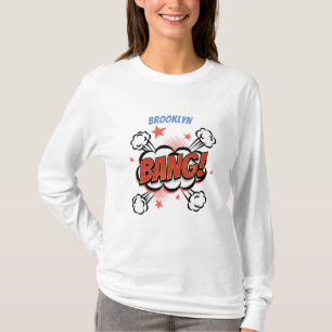 Comic Explosion kallisolierte Typografie T-Shirt