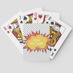 Comic-Explosion Spielkarten