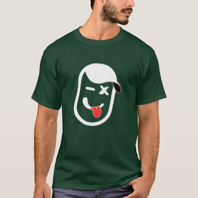 Comic Facehe Jokeman Freunde T-Shirt (Vorderseite)