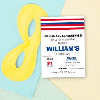 Comic Farbe Geburtstag Einladung