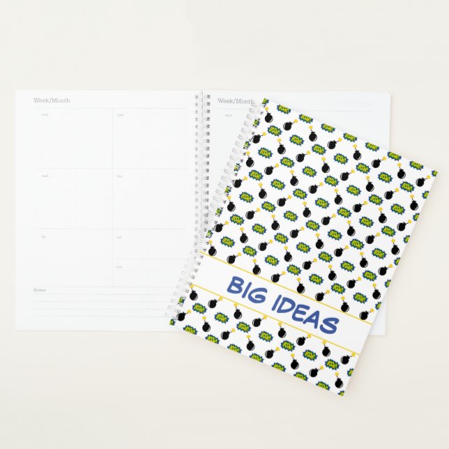 Comic Firecracker Superheld BIG IDEAS Spaß Planer (Anzeige)