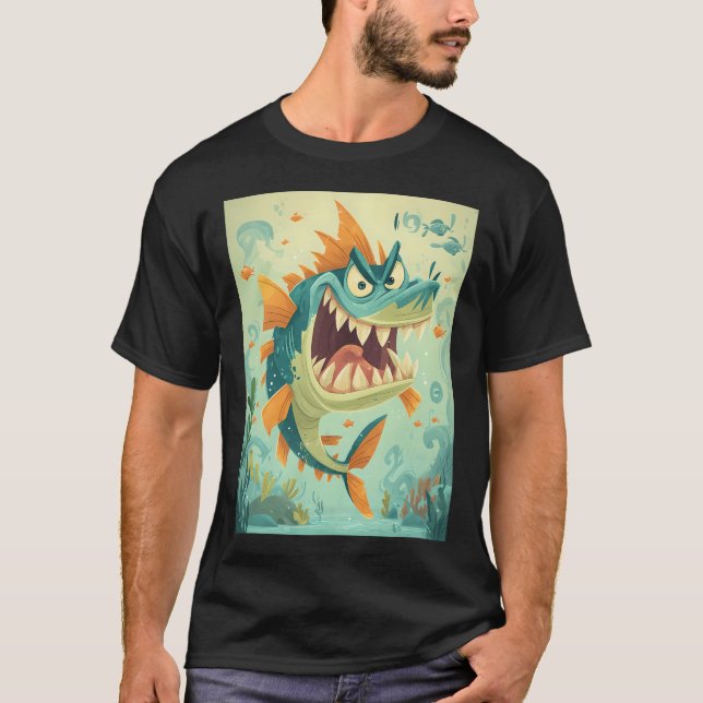 Comic-Fisch T-Shirt (Vorderseite)