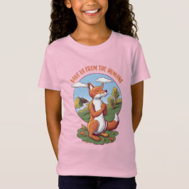 Comic-Fuchs-Gebet – Botschaft zum Schutz der Natur T-Shirt