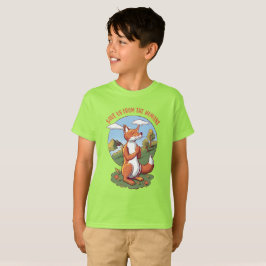 Comic-Fuchs-Gebet – Botschaft zum Schutz der Natur T-Shirt
