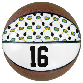Comic Funny Smart Sports Superheld Bombenzeitalter Basketball