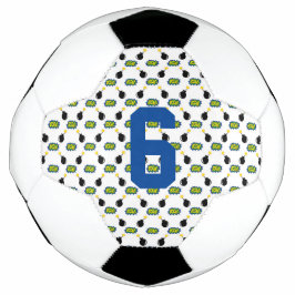 Comic Funny Smart Superherd Boom Bomb AGE Fußball