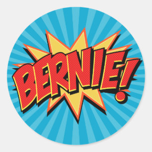 Comic Geeks 4 Bernie Runder Aufkleber