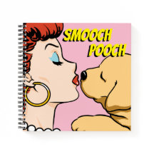 Comic Girl with Puppy-Notebook - Custom