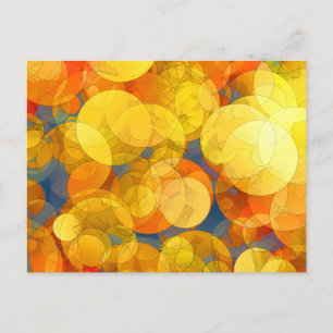 COMIC GOLDEN BUBBBLES POSTKARTE