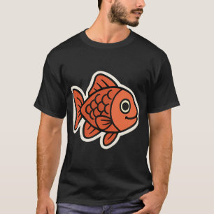Comic-Goldfisch – Süßer und verspielter Fisch Il T-Shirt