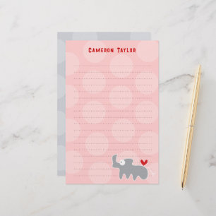 Comic Graues Nashorn Kind Kinder Geburtstag Danke  Briefpapier