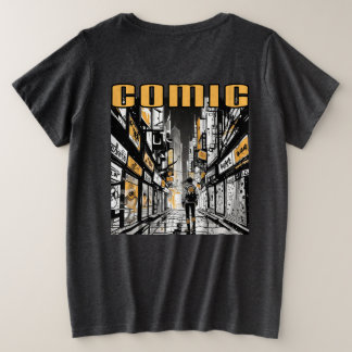 Comic Große Größe T-Shirt