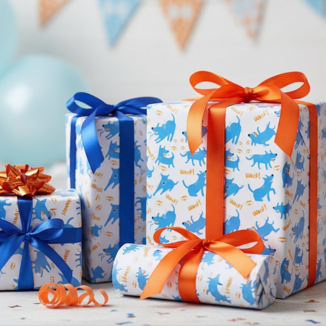 Comic Hunde Geschenkpapier (Von Creator hochgeladen)