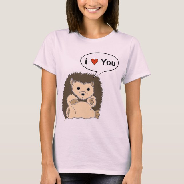 Comic-Igels-Shirts fertigen die Spracheblase T-Shirt (Vorderseite)