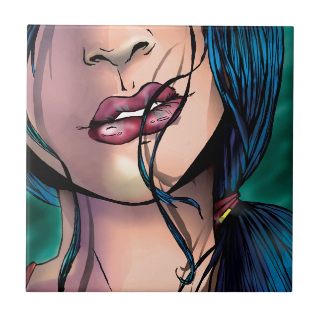 Comic Illustration eines Sexy Girl namens Miki Fliese (Vorderseite)