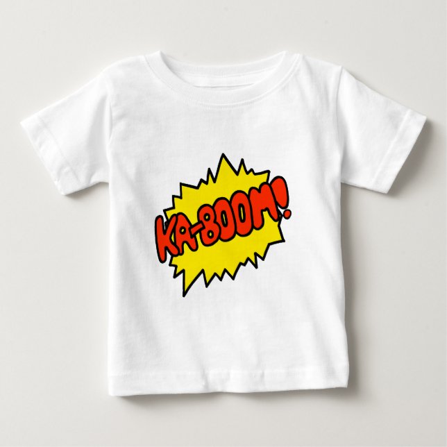 Comic 'Ka-Boom! ' Baby T-shirt (Vorderseite)