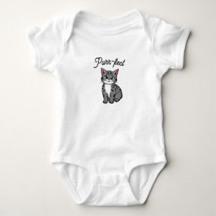 Comic-Katze Purr-fekt Baby Strampler