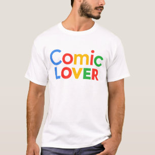 Comic-Liebhaber Bold Design T-Shirt