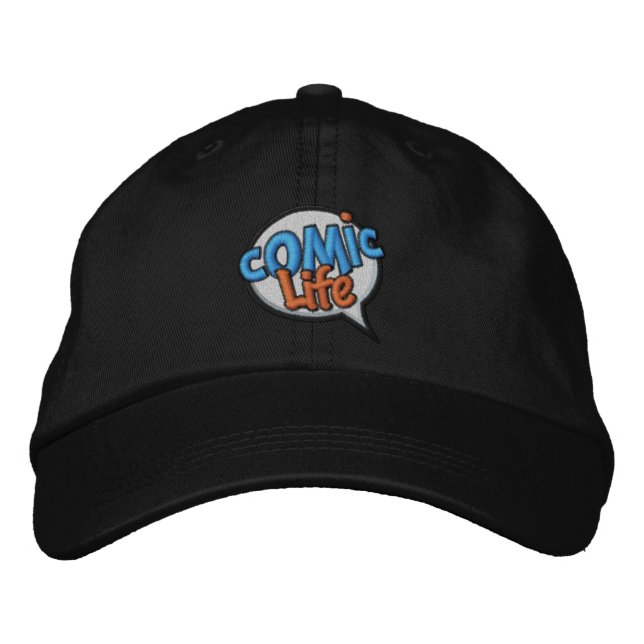 Comic Life bestickte Hülle Bestickte Baseballkappe (Vorderseite)