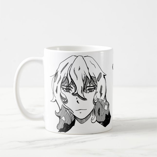 Comic lineart magna  kaffeetasse (Links)