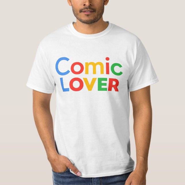 Comic Lover Design T-Shirt (Vorderseite)