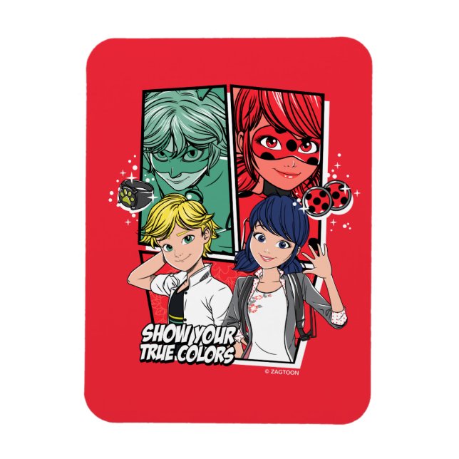 Comic Marinette & Adrien Magnet (Vertikal)
