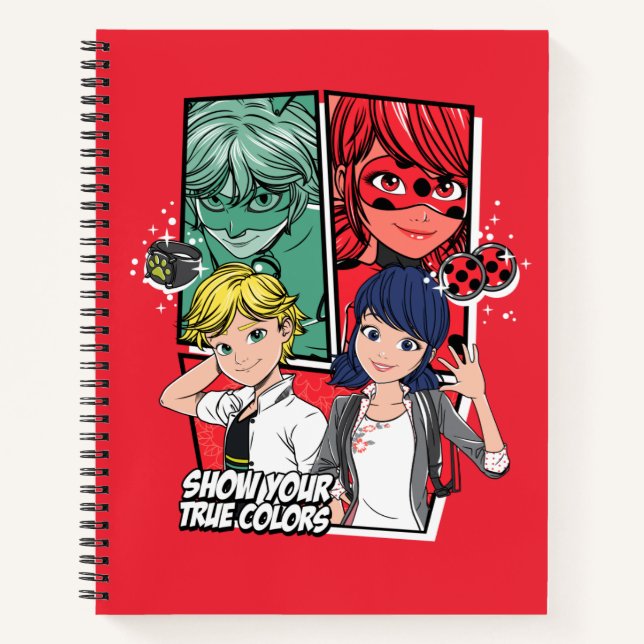 Comic Marinette & Adrien Notizbuch (Vorderseite)
