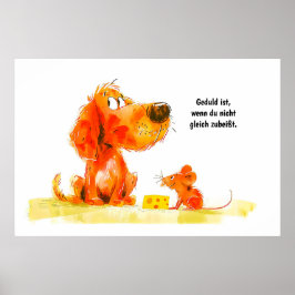 Comic mit Käsesorten Poster