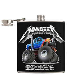 Comic-Monstertruck Flachmann