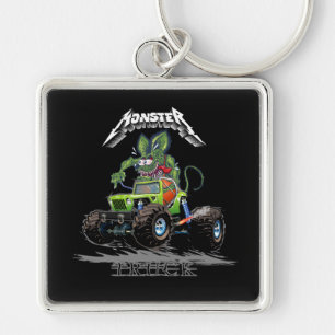 Comic-Monstertruck Schlüsselanhänger