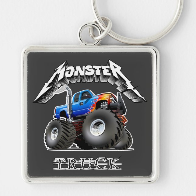 Comic-Monstertruck Schlüsselanhänger (Vorne)