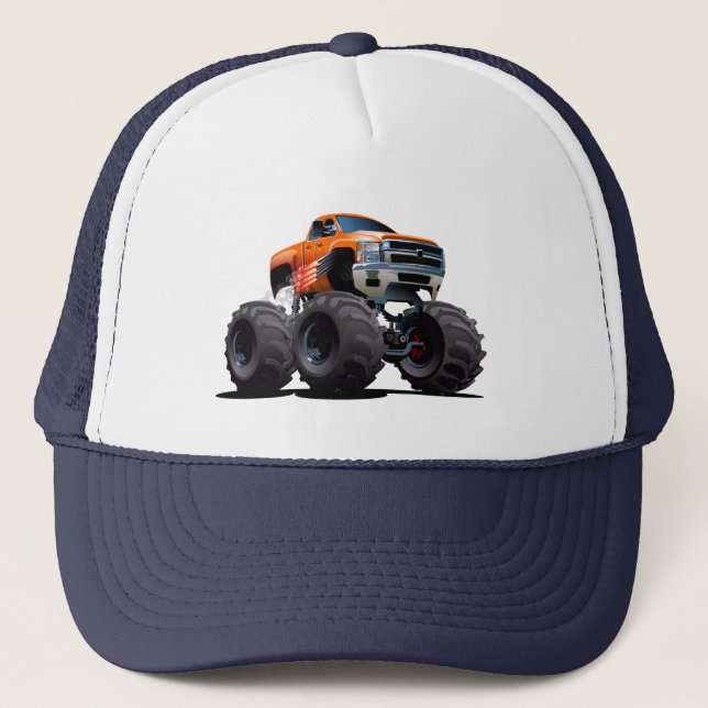 Comic-Monstertruck Truckerkappe (Vorderseite)