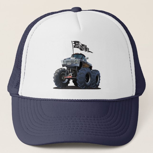 Comic-Monstertruck Truckerkappe (Vorderseite)