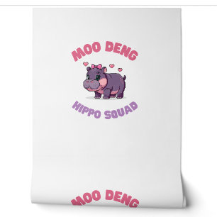 Comic MOO DENG HIPPO SQUAD Hippo Revolution Zook Tapete