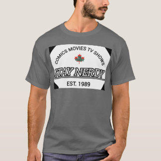 Comic MoviesV Shows Bleibe Nerdy Est 1989 T-Shirt