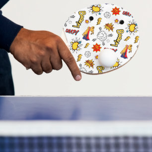 Comic-Muster-Tischtennisschläger Tischtennis Schläger