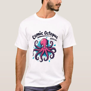 Comic Octopus: Spaß & Quirky Seebad Höhe T-Shirt