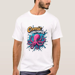 Comic Octopus: Spaß & Quirky Seebad Höhe T-Shirt