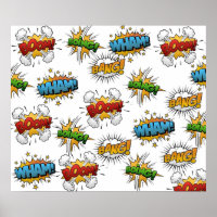 Comic Onomatopoeia Sprechblasen Boom Wham Bang B