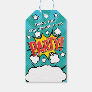 Comic PARTY buchen! Geschenkanhänger