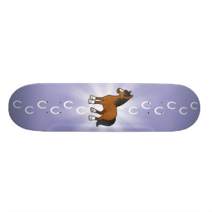 Comic-Pferd Skateboard