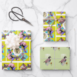 Comic Pferde Geschenkpapier Set