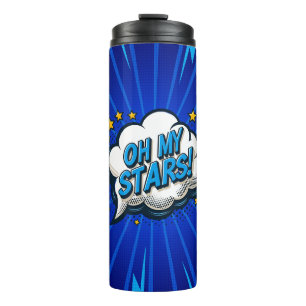 Comic Pop Art OH MEINE STERNE! Thermosbecher